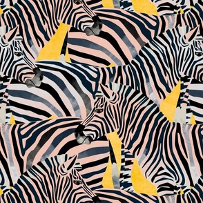Dopamine Zebras black and white on yellow