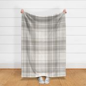 Neutral Beige and Taupe Plaid - Large Scale for Wallpaper & Home Decor