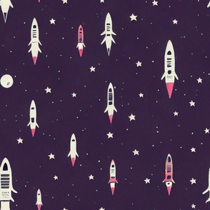 Space Print With Stars  13