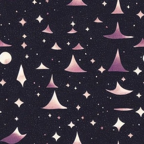 Space Print With Stars  15