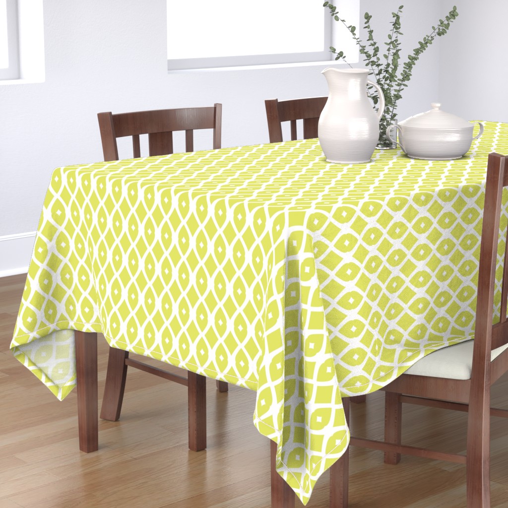Chain Link 22 (key lime) Nappe rectangulaire | Spoonflower