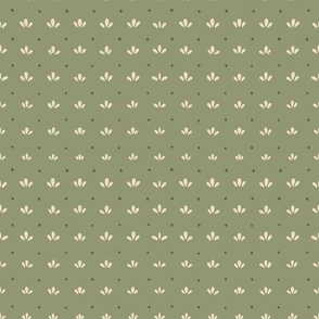 Leaf and Dot - Sage Green - Small