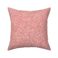 Paisley pretty coral pink