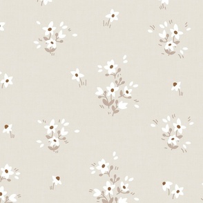 Small Wildflorals Alabaster Beige Large