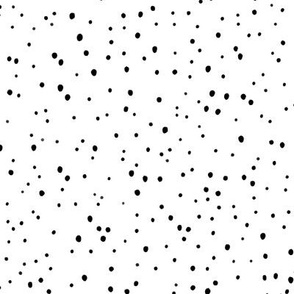 Audrey – Black and White Speckle Print