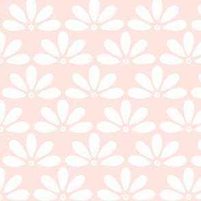Reese - Blush Pink Half Daisy Print