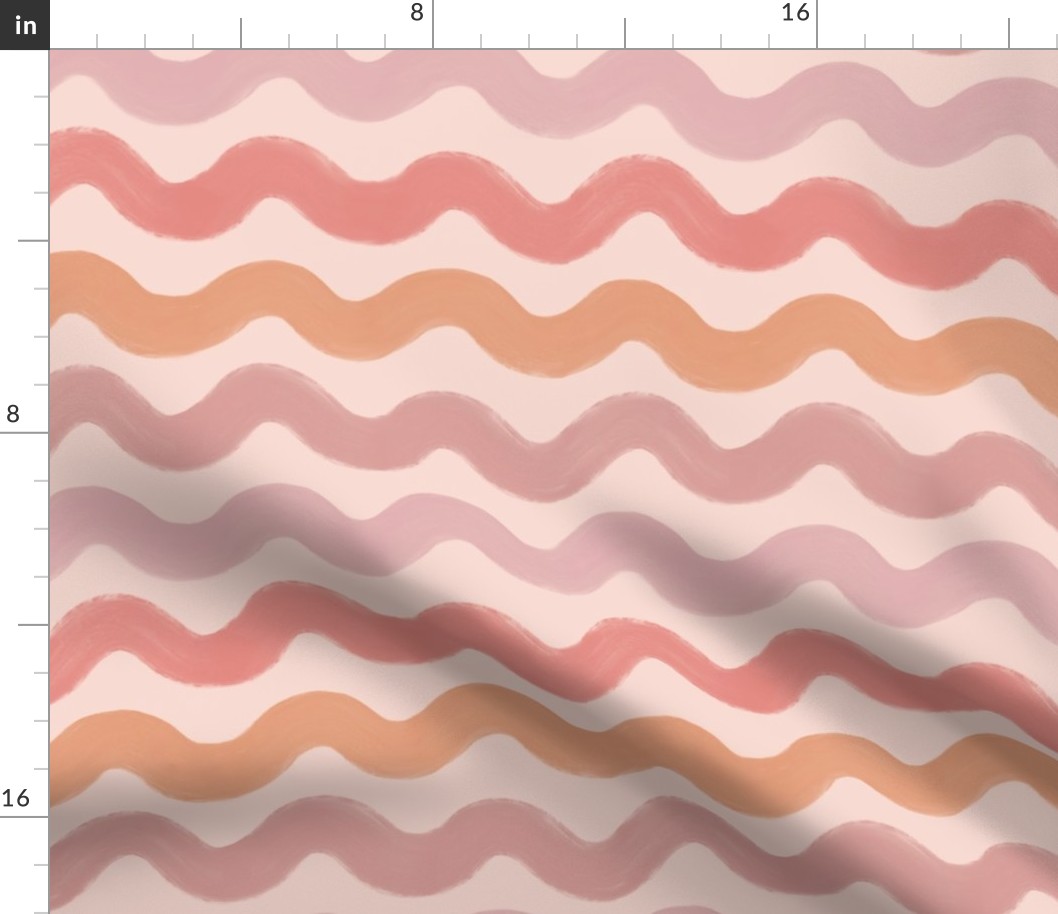 Macy - Warm Waves Print
