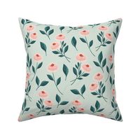 Margot - Mint Chrysanthemum Print