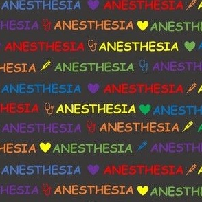 Anesthesia Heart Rainbow