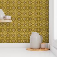 Moroccan Block Print (Mustard)