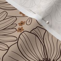 Earth Tone Retro Florals 