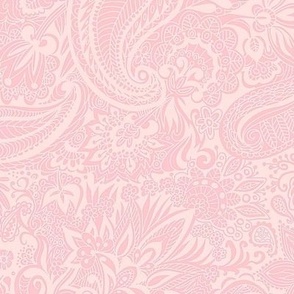 super soft light paisley pink