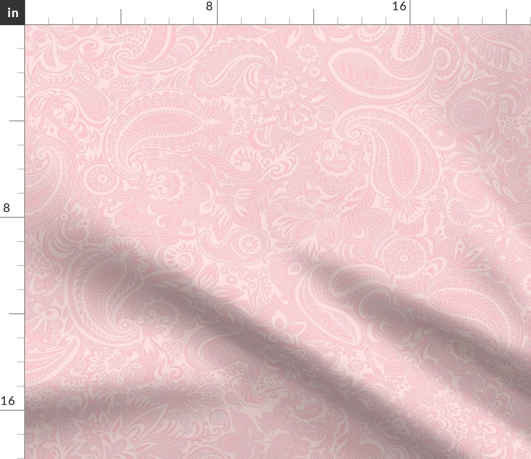 super soft light paisley pink