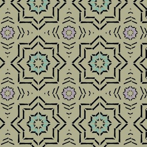 Morocca Block Print (Moss)