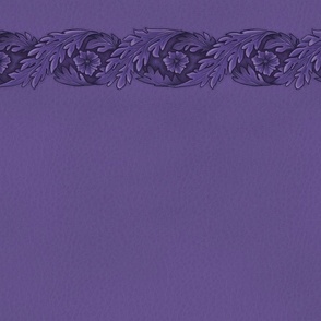purple acanthus band on leather