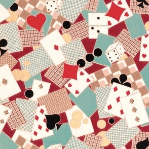 1915 Poker Playing Cards Design - Original Colors