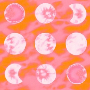 Tie Dye Suns & Moons | Pink