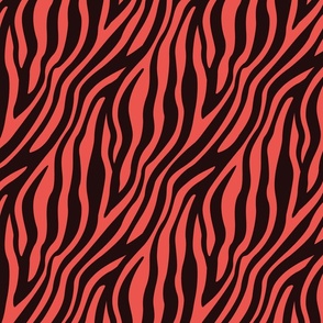 Red and Black Zebra Print