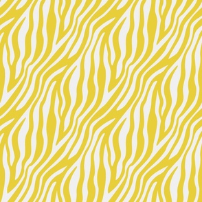 Yellow Zebra Print