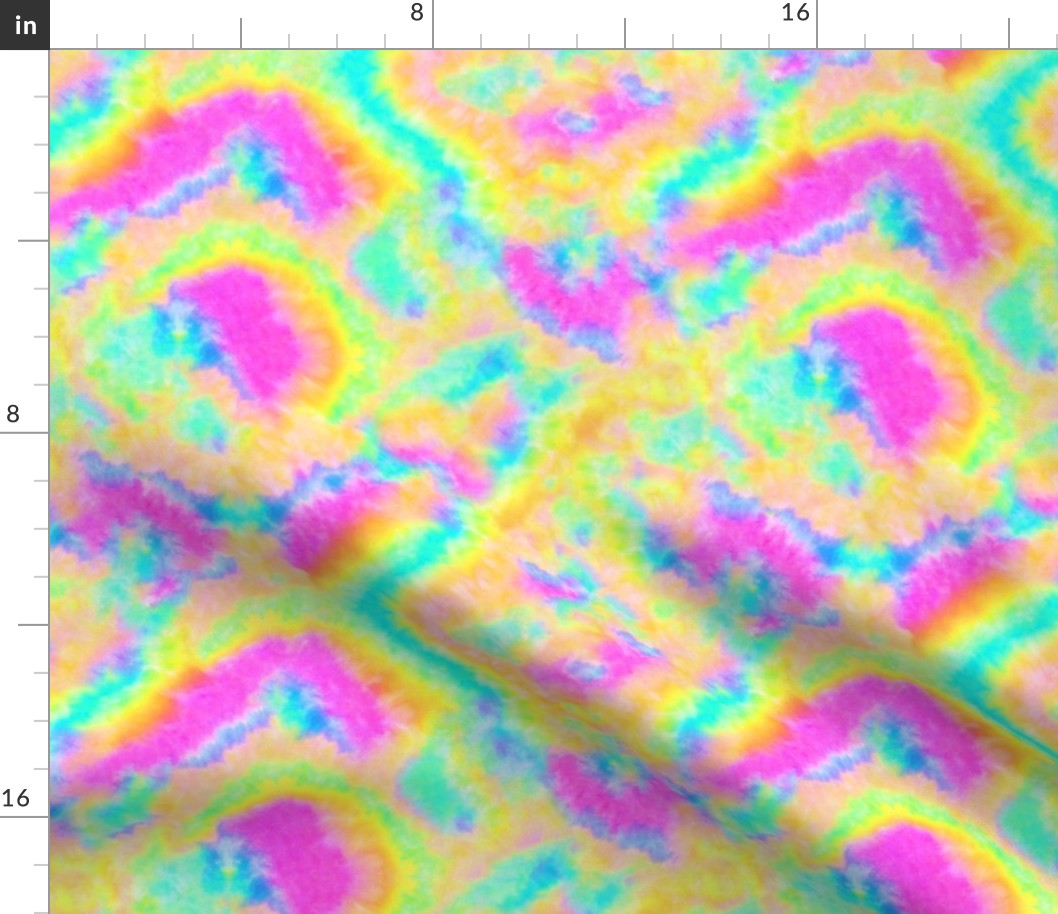 Abstract Neon Tie Dye
