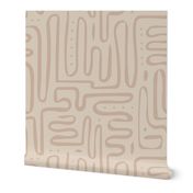 Earth Tone Chalk Tribal Swirl