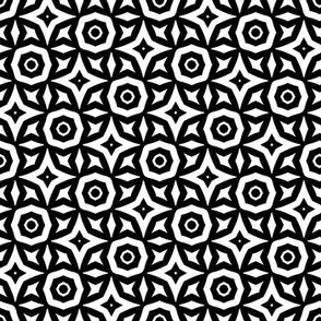 Black and White Geometric Pattern