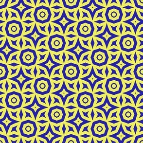 Yellow and Blue Geometric Pattern