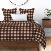 Daisy Fields  Gingham 2inch - Dark Oak