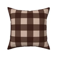 Daisy Fields  Gingham 2inch - Dark Oak