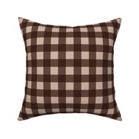 Daisy fields  Checker - 1 inch - Dark Oak