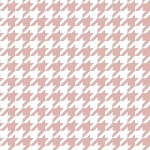 Houndstooth - 1-inch - Princess Pink - Medium Scale