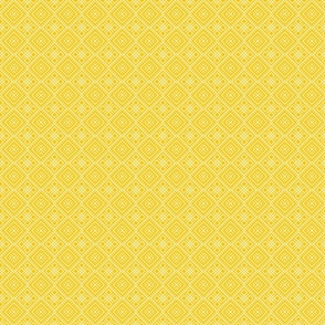 Family Unit - Golden Yellow White Light Pattern - Ukrainian Ornament - Folk Geometric Ancient Slavic Obereg - 2 Smaller