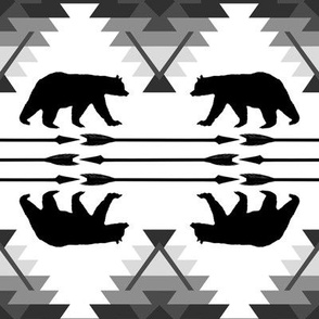 Tribal Bear (black and white)