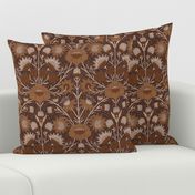 Eclectic Floral Pattern Earth Tones