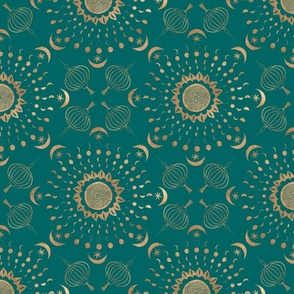 Lunar Lanterns - Teal (Large)