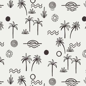 MEDIUM summer sun fabric  neutral fabric wallpaper