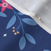 Celestial Moon and Stars with leaping Hare Mystical Tea Towel Wall Hanging