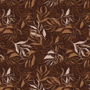 Earthy leaves in shades of brown