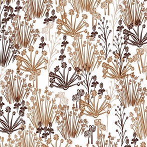 CT2505 Thistle and Thorns Shades of Brown Medium Scale