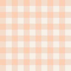 Vintage Pink and Cream Plaid 6 inch