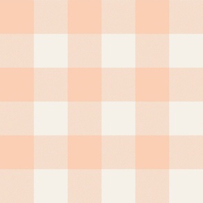 Vintage Pink and Cream Plaid 12 inch