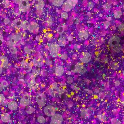 Purple Party Confetti -- Solid Purple Glitter -- PartyGlitter ech001 -- Glitter Mardi Gras -- Purple Solid Faux Glitter -- Simulated Glitter Look -- Purple Solid Sparkles Print -- 25.00in x 60.42in VERTICAL repeat -- 150dpi (Full Scale)