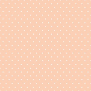 Vintage Pink and Cream Polka Dots 6 inch
