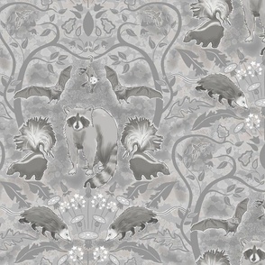 Nocturnal Animals Damask Gray