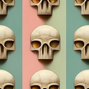 Abstract Modern Skulls ATL_204