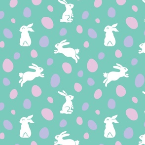 Easter Eggs and Bunnies Pattern - Fresh Spring