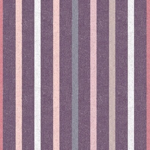 Textured Jasmine Vertical Thin Stripes LS