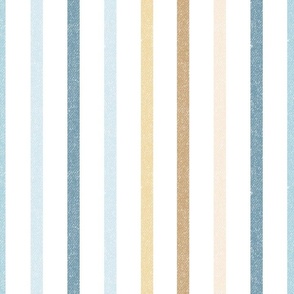 Textured Pastel Ocean Vertical Thin Stripes LS