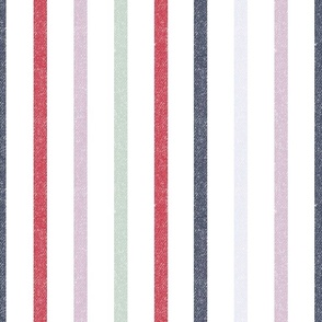 Textured Slate Berry Vertical Thin Stripes LS
