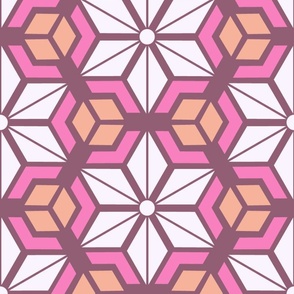 Japanese Hexagon star, rosewood, 18 inch